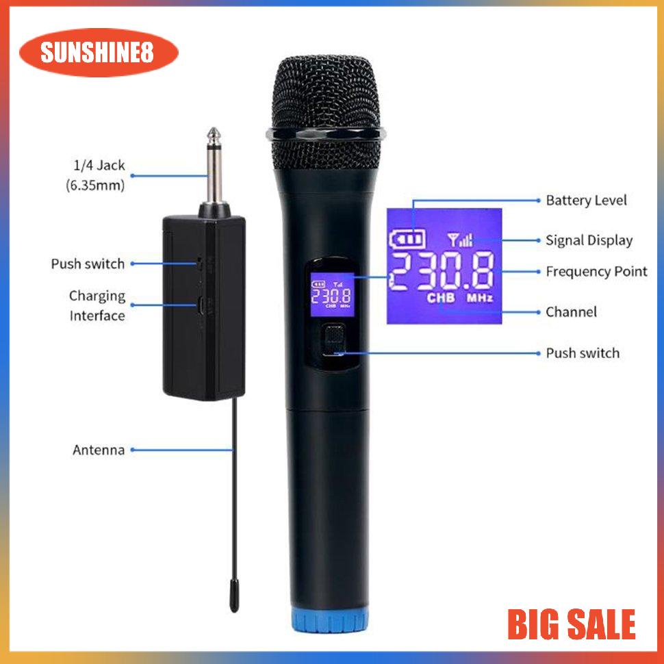 Micro không dây cầm tay có đầu nhận mini