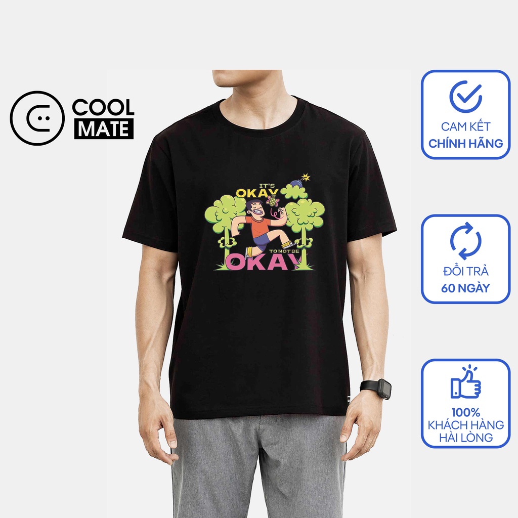 Áo thun Cotton Compact chống nhăn in "It's okay to not be okay" - thương hiệu Coolmate