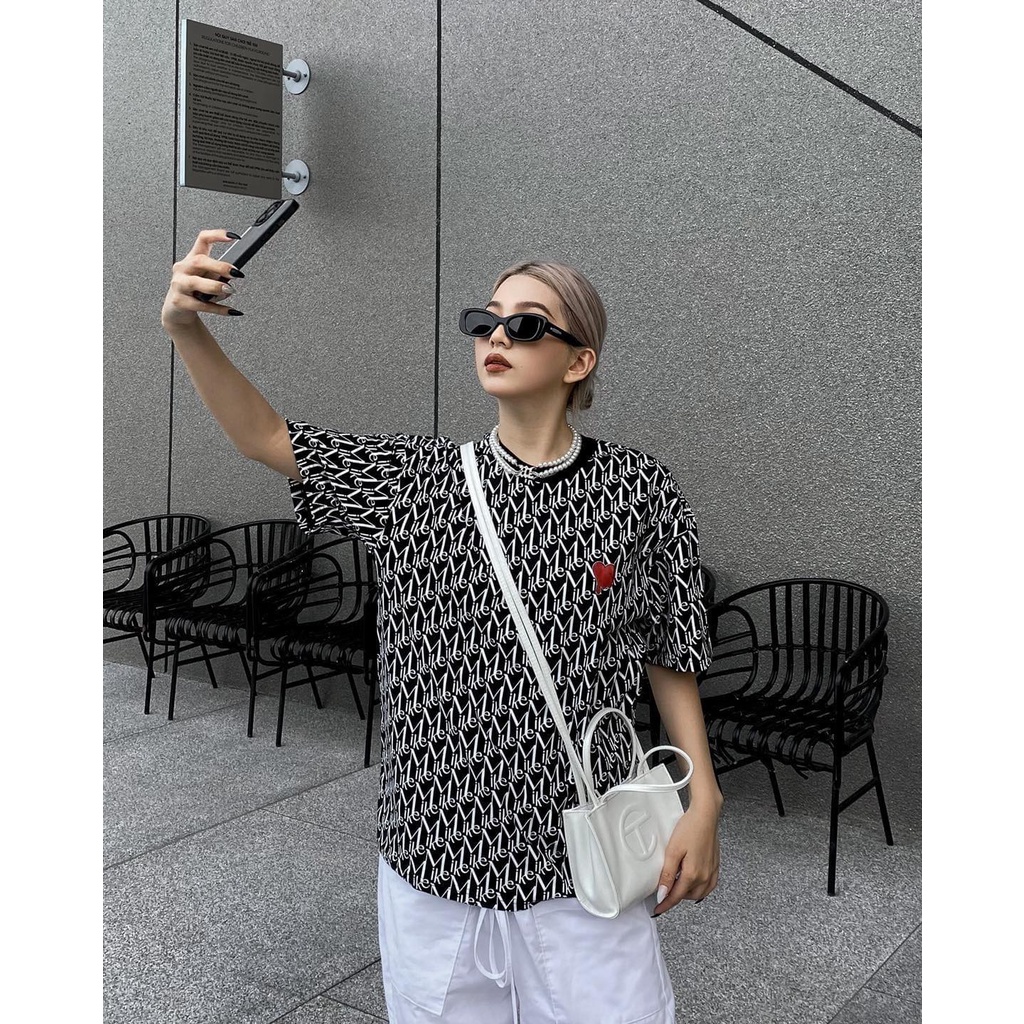 Áo phông Mikenco Monogram 2 tshirt, áo phông hè mikenco nam nữ co dãn 4 chiều