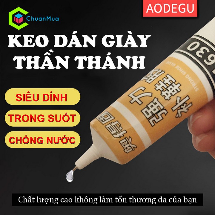 Keo Dán Giày Dạng Gel trong suốt Siêu Dính Strong Shoe Glue Tuýt 60ml ( Dán giày da, giày thể thao, giày vải,...)