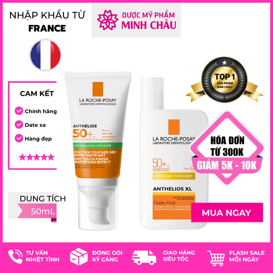  Kem chống nắng La Roche Posay SPF 50, Dung tích 50ml - Kem chống nắng La Roche Posay