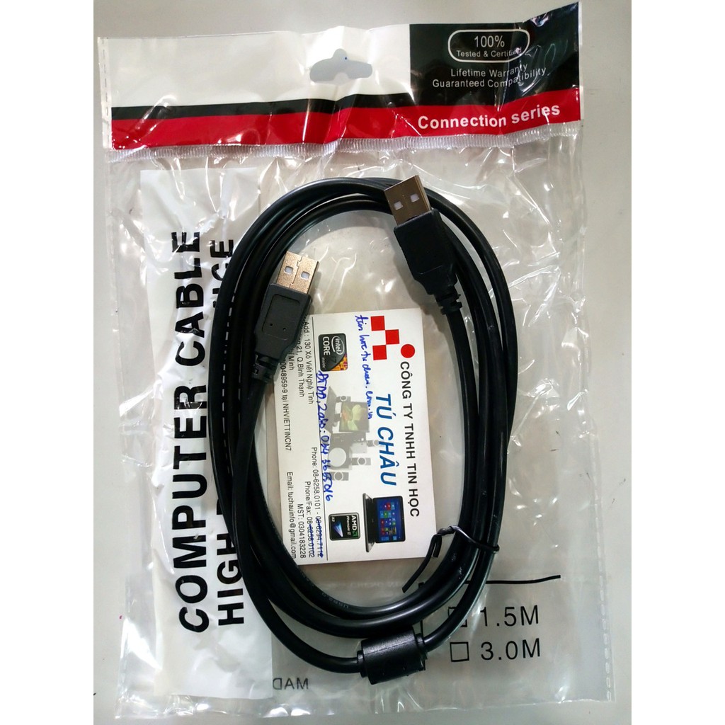 Cáp USB Link - 2 đầu đực USB - Cáp dài 1.5 M | BigBuy360 - bigbuy360.vn