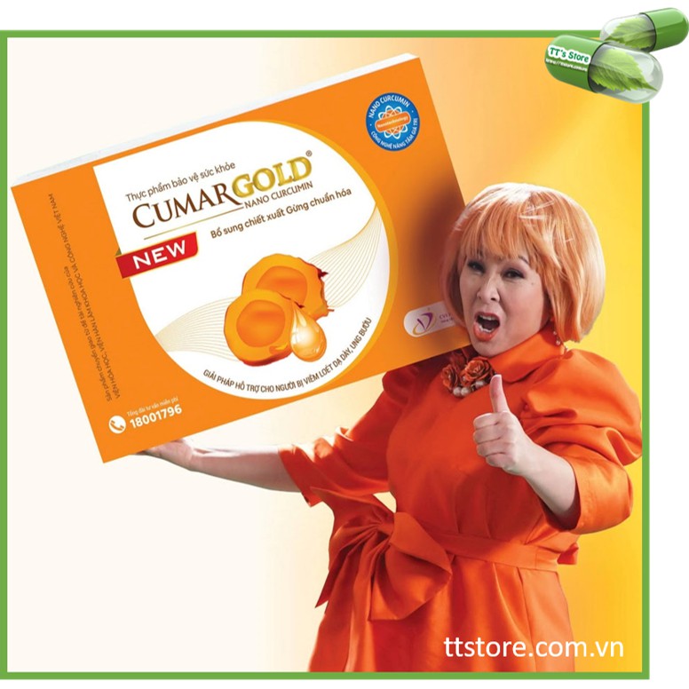 [Mẫu mới] CUMARGOLD New - Nano curcumin - Nano nghệ - Đau dạ dày [Cumagold, curmagold]