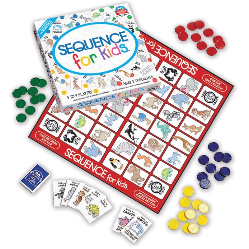 11in New SEQUENCE for Kids -- The 'No Reading Required' Strategy Game by Jax Multi Color
