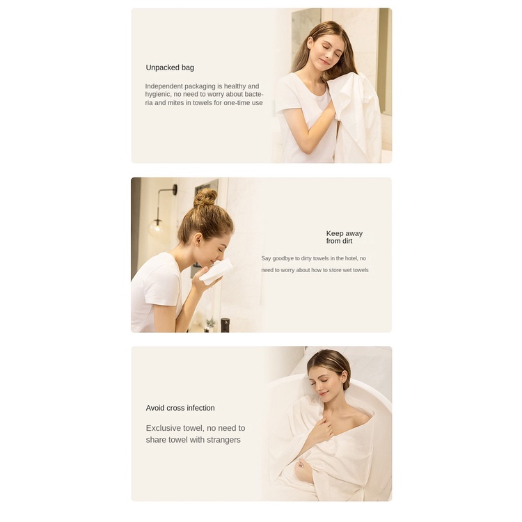 Khăn Tắm Cotton Dày Mềm Mại Dùng Một Lần Cho SPA/Salon