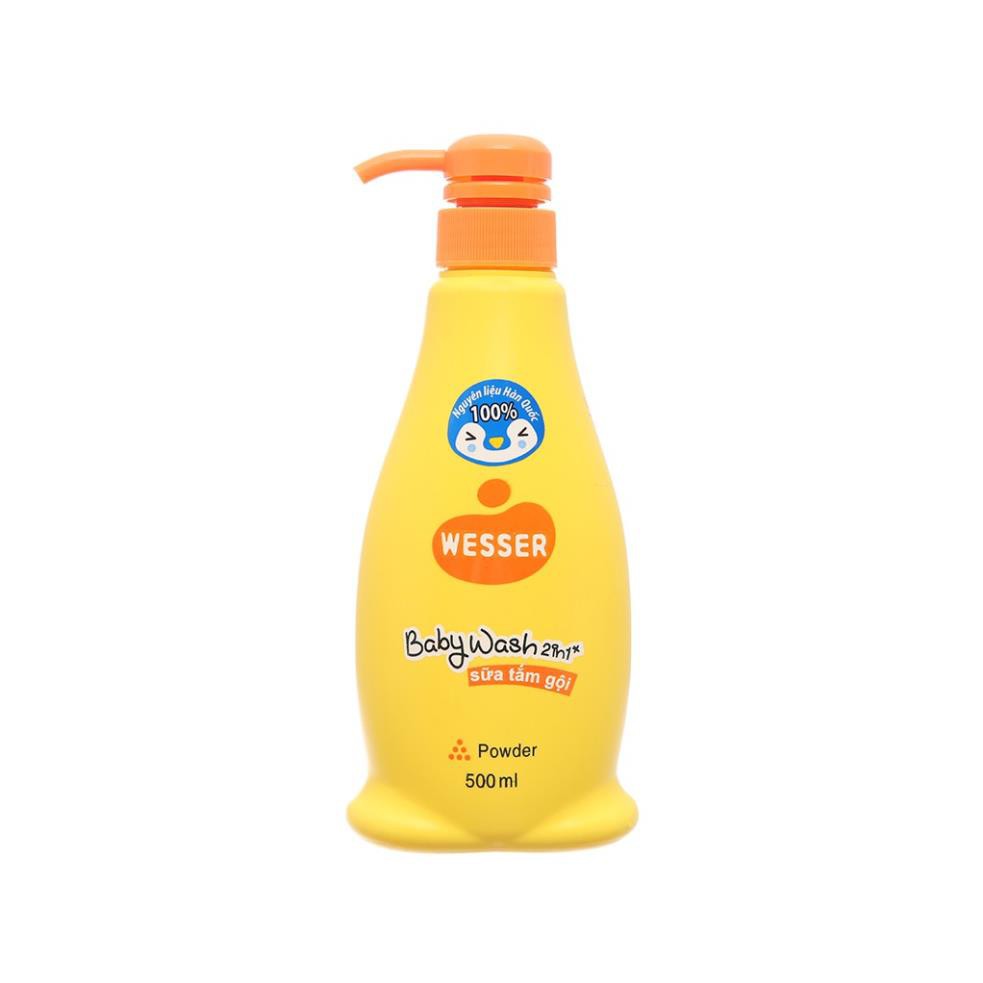 Sữa tắm gội toàn thân cho bé Wesser 500ml
