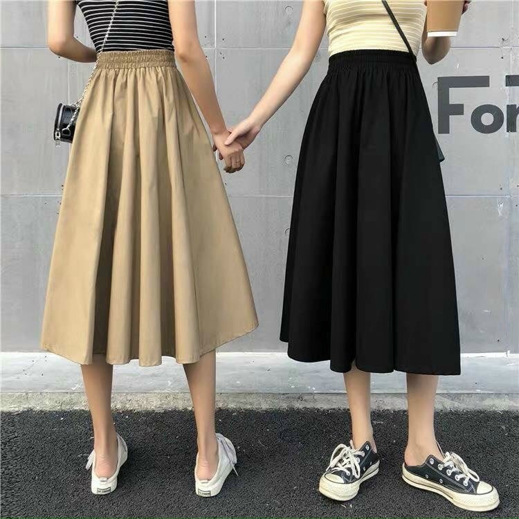 [Mã SKAMSALEP6 giảm 10% tối đa 100K đơn 150K] Chân Váy Nữ Ulzzang - Váy Xòe Kaki Cạp Chun Co Dãn 3 Màu | BigBuy360 - bigbuy360.vn