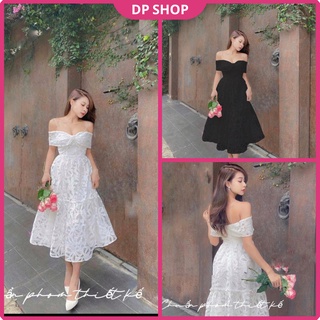 Váy đầm nữ dự tiệc bigsize dáng xòe cao cấp dp0076 - dp shop