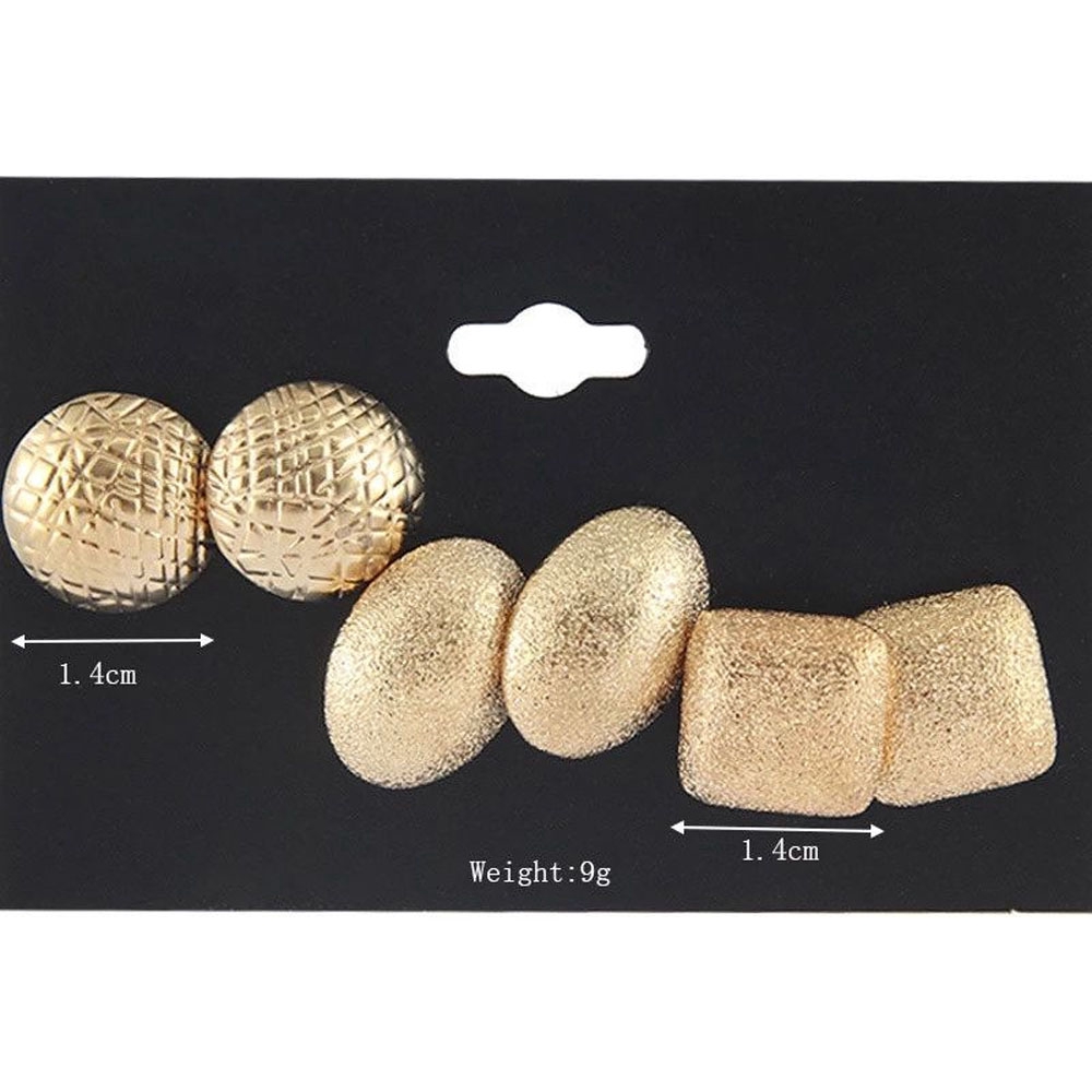 MXGOODS Party Women 3 Pairs/set Wedding Gift Earrings Set