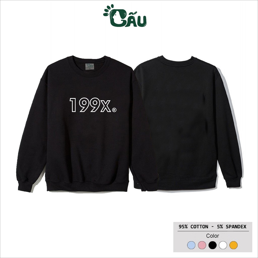 Áo sweater GẤU 194 vải thu đông co dãn, dày dặn mềm mịn form rộng phong cách Unisex - 199x | BigBuy360 - bigbuy360.vn