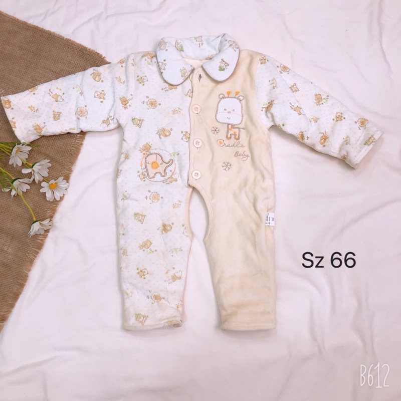 Body chần bông- body ủ mặc đại hàn, trời lạnh cho trẻ sơ sinh 6-9 tháng