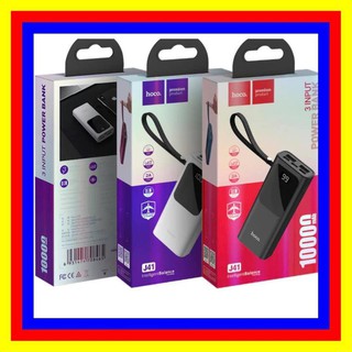 Pin sạc dự phòng hoco j41 10000mah polymer 3 cổng sạc vào - hãng phân phối chính thức