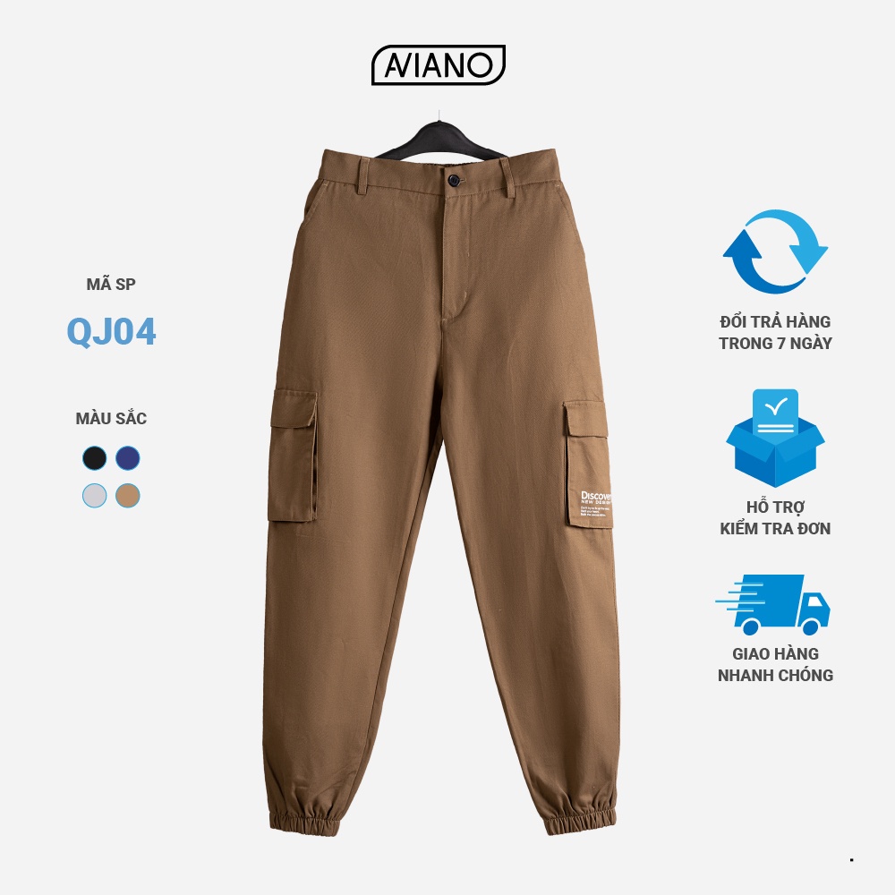 Quần Jogger Túi Hộp Thời Trang Thiết Kế Cao Cấp AVIANO