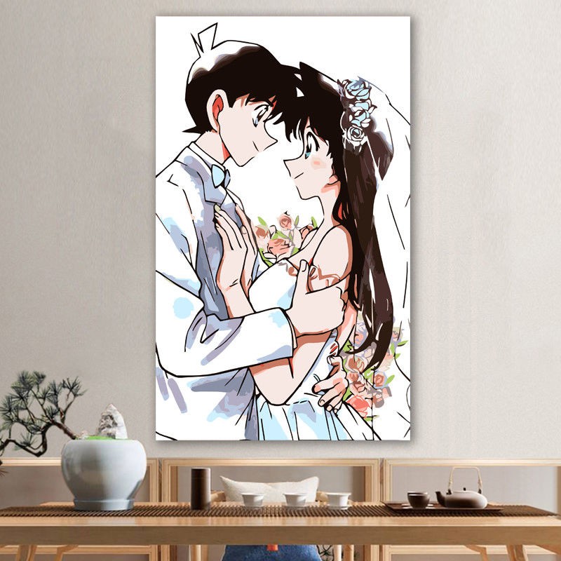 Tranh Sơn Dầu Phong Cảnh Conan Tự Sơn Đẹp Mắt