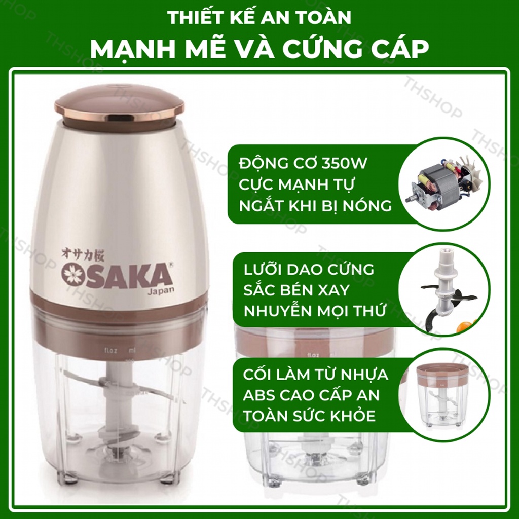 Máy Xay Đa Năng Osaka Chính Hãng Loại 1 THShop, Máy Xay Cực Mạnh Xay Nhuyễn Thực Phẩm Thao Tác Đơn Giản Dễ Dàng Vệ Sinh