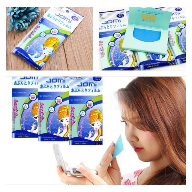 Giấy Thấm Dầu Jomi Xanh Nhật Bản - 70 Tờ | BigBuy360 - bigbuy360.vn