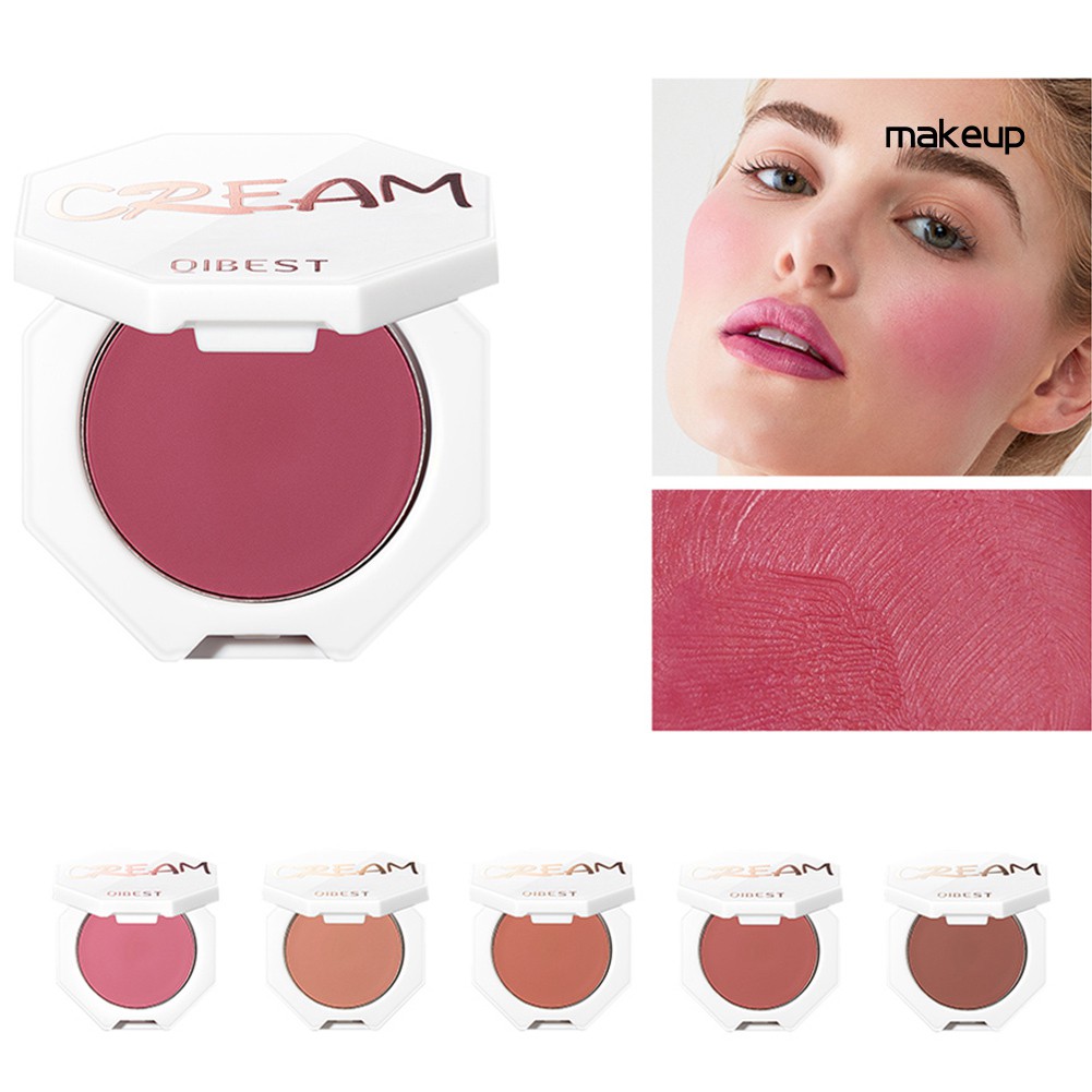 [Hàng mới về] Phấn Đánh Má Hồng Dưỡng Ẩm Trang Điểm Tự Nhiên Qibest Cream | BigBuy360 - bigbuy360.vn