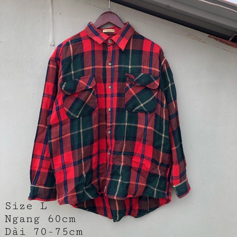 ÁO SƠ MI FLANNEL 2HAND