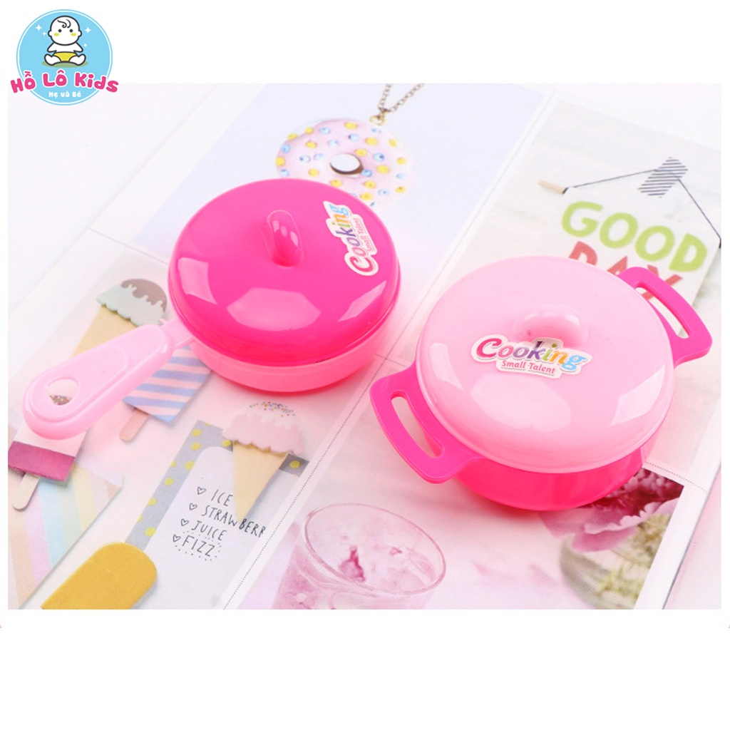 Bộ đồ chơi nấu ăn cho bé nhiều chi tiết mẫu mới Hồ Lô Kids
