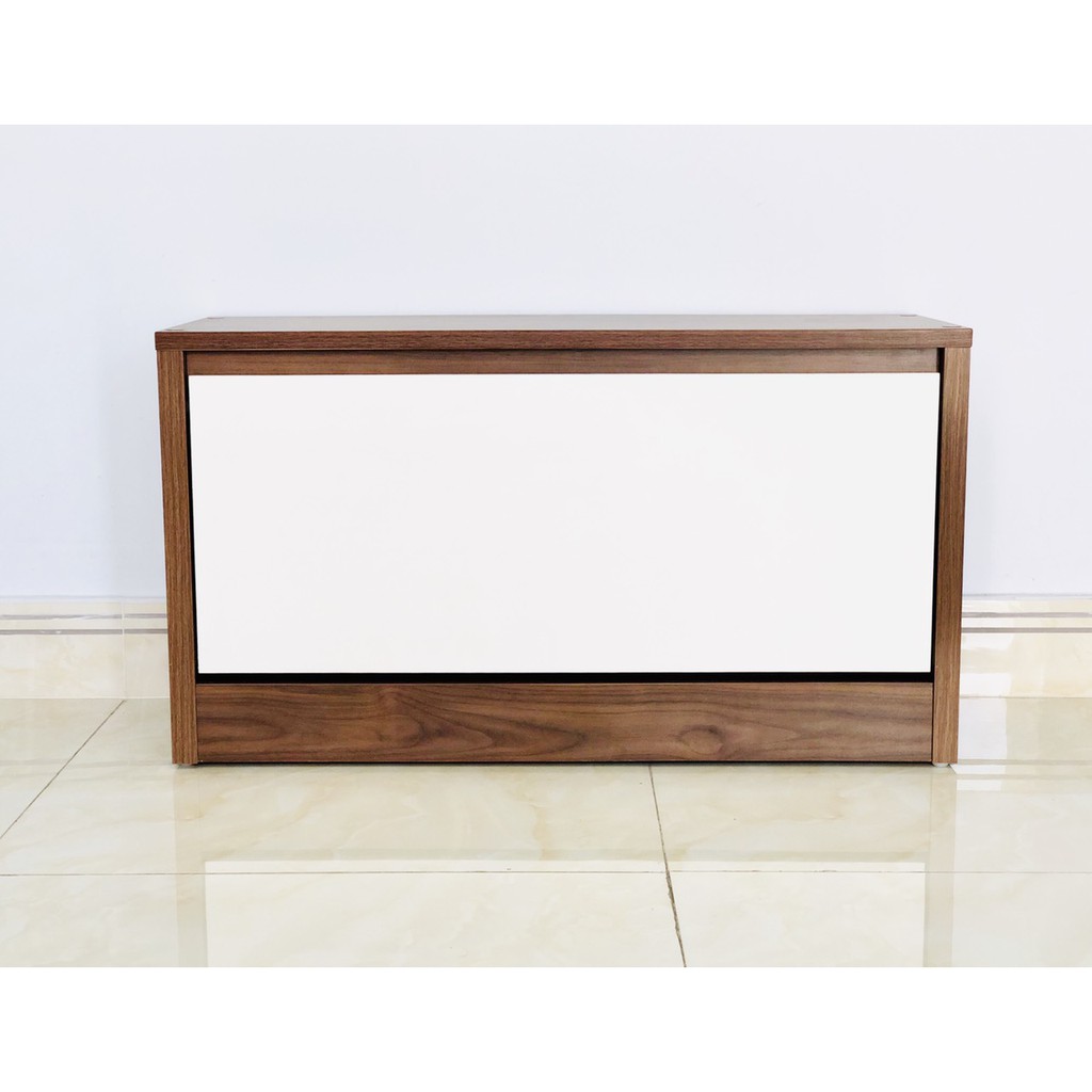 Tủ giày thông minh 1 tầng; Mipu Joy Shoes Cabinet; MFC màu Walnut