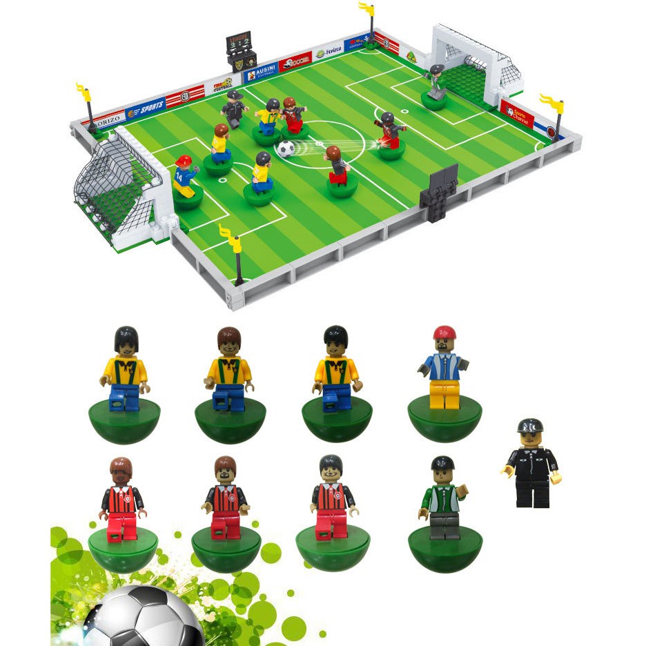 Đồ Chơi Lego Lắp Ráp Sân Bóng Đá Làm Quà Sinh Nhật Cho Bé