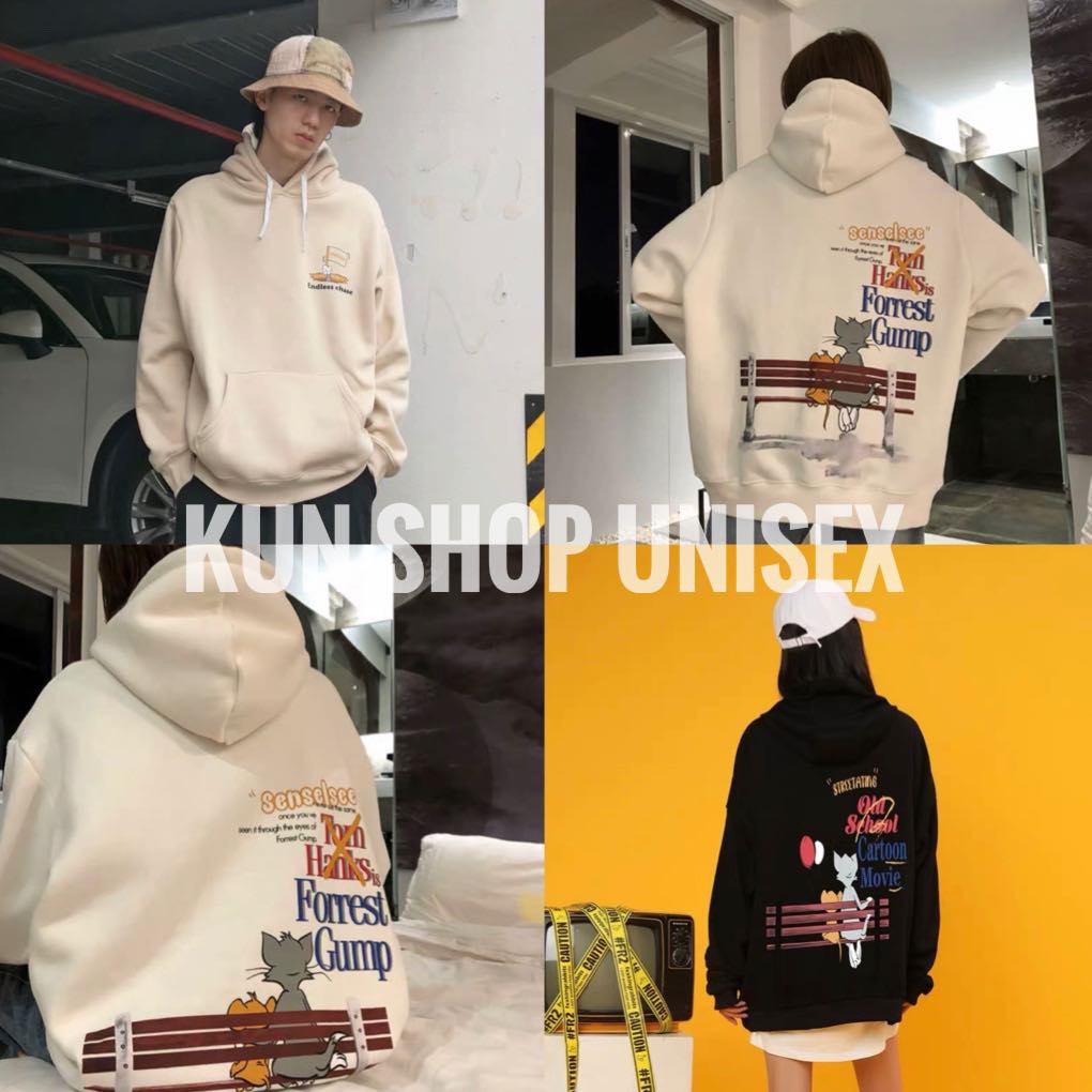 ÁO KHOÁC HOODIE Mèo và Chuột nam nữ