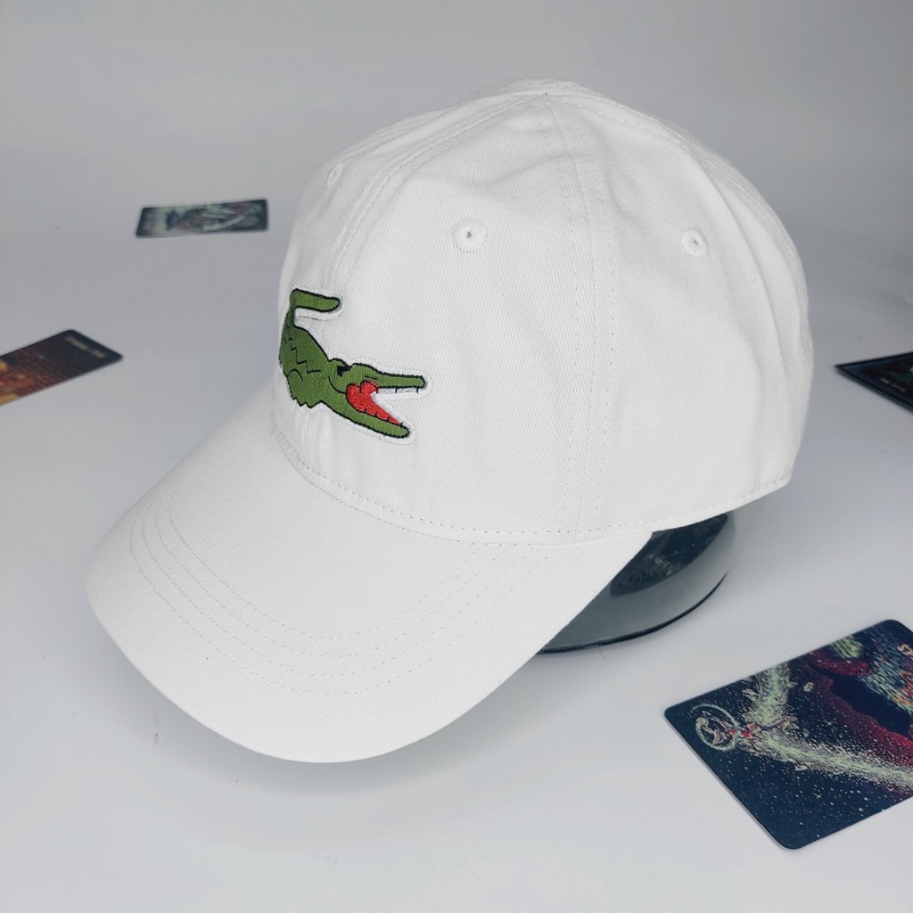 Nón kết lacoss cá sấu thêu full bản không nút đầu cực sang trọng