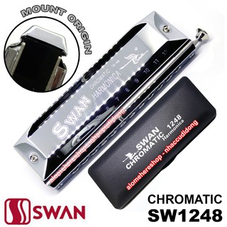 Kèn harmonica Chromatic Swan SW1248 Có Wind Saver Tiết Kiệm Hơi