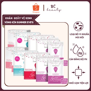 Khăn Giấy Ướt Vệ Sinh Vùng Kín Summer s Eve Cleansing Cloths Làm Sạch