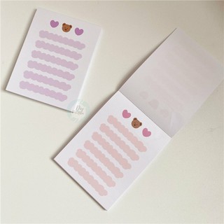 GIẤY NOTE LOVE BEAR