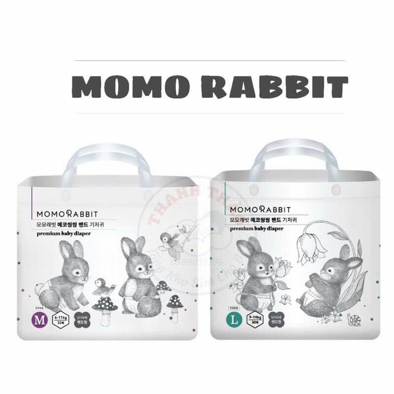 Bỉm Quần/Dán Momo Rabbit Nội Địa Hàn Đủ Size S36/M32 và M30/L28/XL22/XXL18