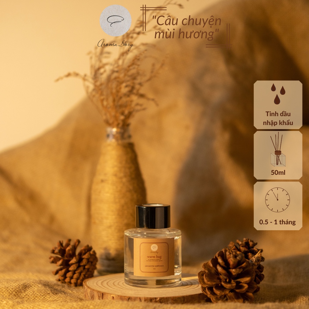 Tinh Dầu Khuếch Tán Aroma Story Hương Gỗ Ấm Warm Hug Size 50ml/100ml