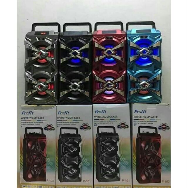 LOA DI ĐỘNG P101 và P104[RẺ VÔ ĐỊCH]⚡FREE SHIP⚡ KHÔNG DÂY BLUETOOTH SIÊU BASS VỚI USB / TF / AUX / FM