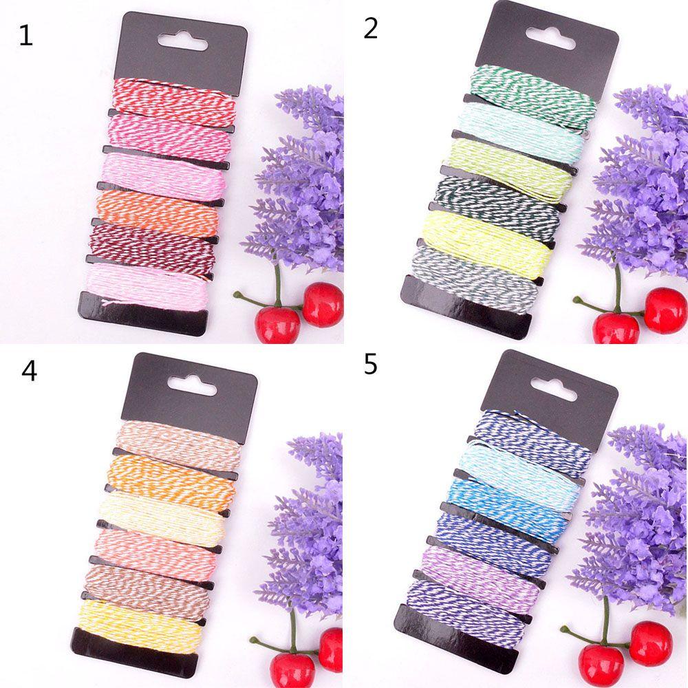 Cuộn Dây Cotton Mỏng 4 Lớp Dùng Cắt Giấy Trang Trí Tiệc Cưới / Sinh Nhật DIY Bent1