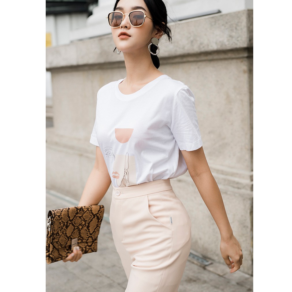 Quần Âu nữ công sở 92WEAR thiết kế túi chéo sườn QAA0127 | BigBuy360 - bigbuy360.vn