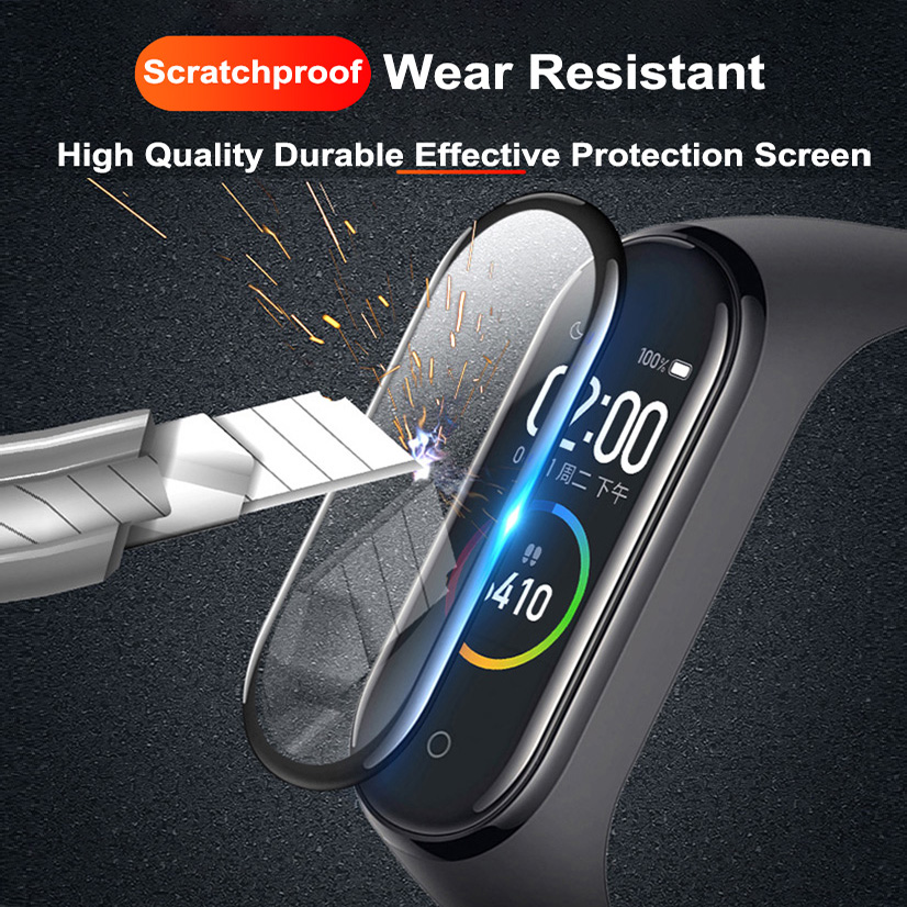 XIAOMI Dây Đeo Bảo Vệ Chống Trầy 3d Cho Đồng Hồ Thông Minh Mi Band 4 Band 1 2 5 Pcs