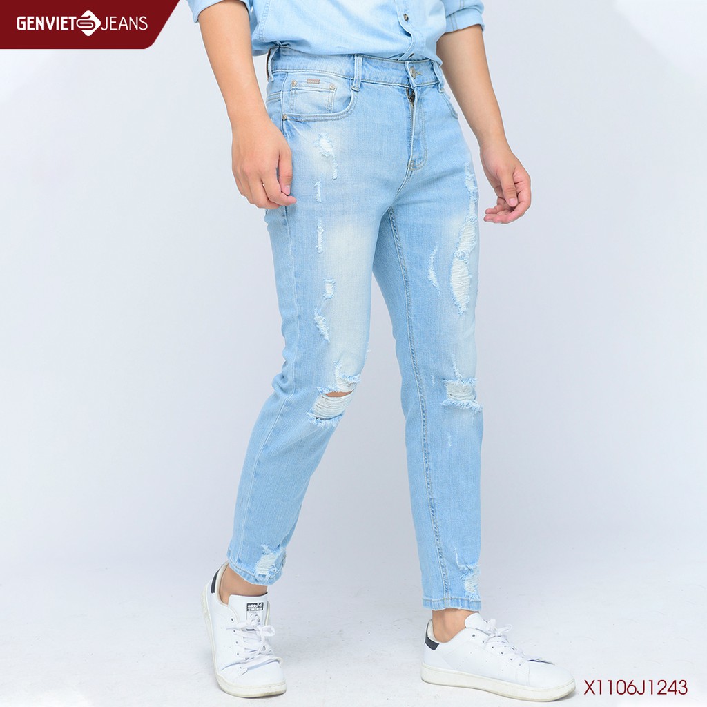  Quần dài jeans nam X1106J1243 GENVIET | BigBuy360 - bigbuy360.vn
