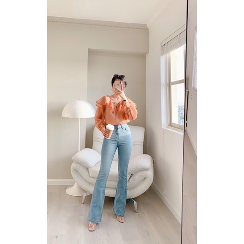 Ceci Cela - Áo Kiểu Nữ Tay Dài Voan Fency