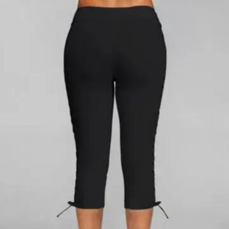 Quần Legging Lửng 3 / 4 Lưng Cao Thời Trang Cho Nữ