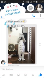 Bộ ngủ thú bông hình tottoro