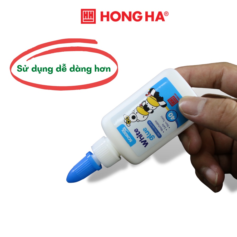 Keo sữa dán giấy cho học sinh Oringa Hồng Hà - 3500