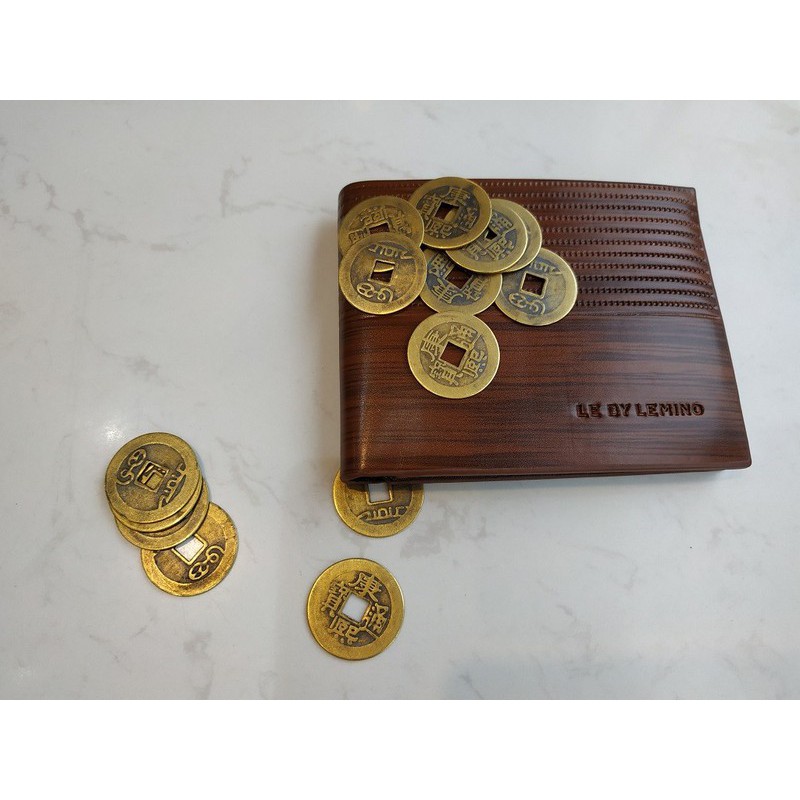 100 đồng xu phong thủy may mắn