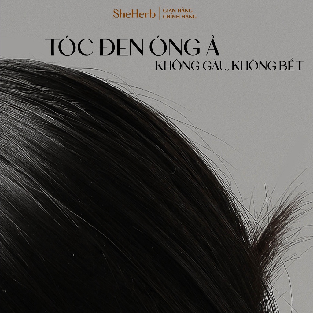 Dầu Gội Tóc Nhuộm Ngăn Ngừa Rụng Tóc Thảo Mộc SheHerb - Giữ Màu, Phục Hồi Nang Tóc 500ml