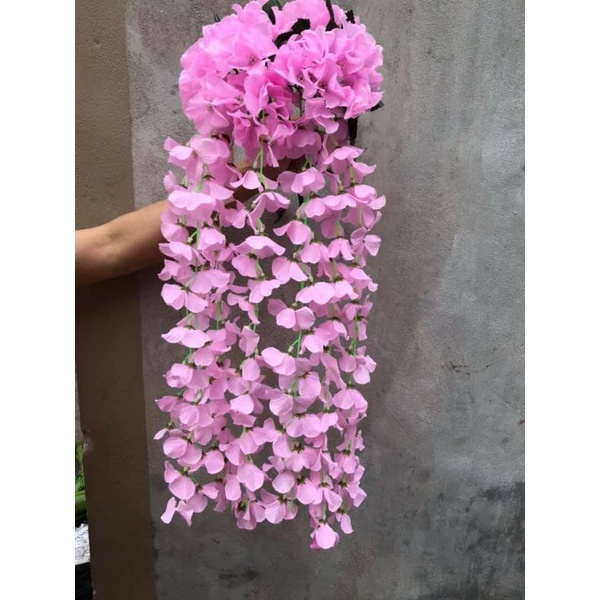 Chùm rủ tú cầu trang trí góc treo tường, ban công