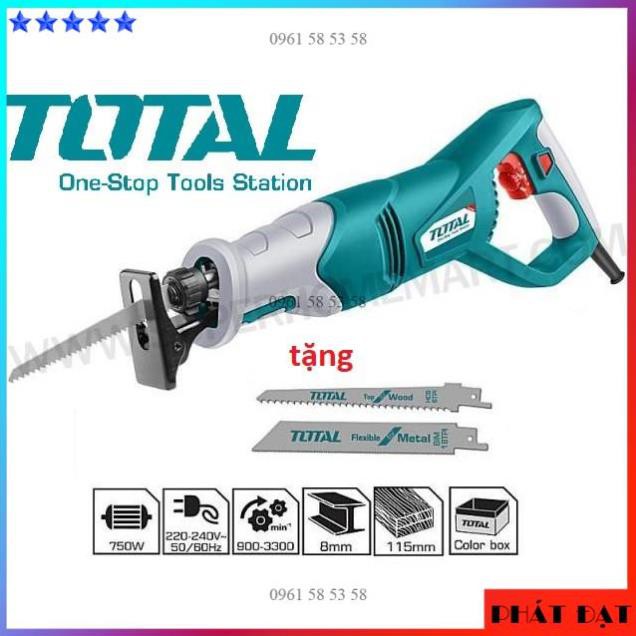 [CHÍNH HÃNG] Total Máy cưa kiếm cưa gỗ kim loại 750W TS100806 (TĐSG)