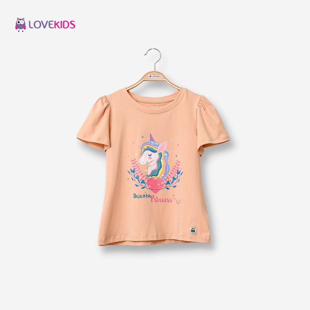 Áo phông bé gái Cotton cho bé từ 6-12 tuổi LOVEKIDS