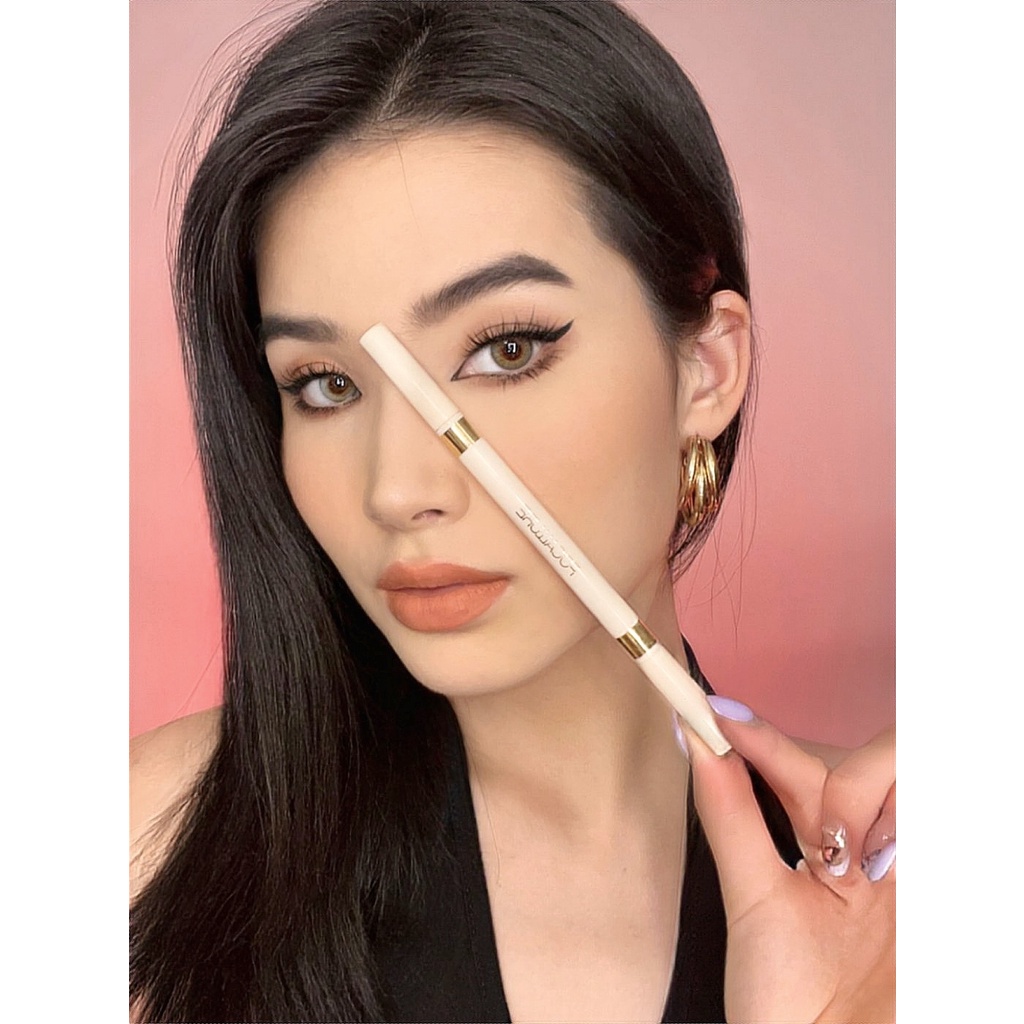 Bút Kẻ Mắt Dạng Lỏng Hai Đầu 2 Trong 1 Nhanh Khô Lâu Trôi Chống Thấm Nước Màu Đen / Nâu 2 Trong 1 FOCALLURE