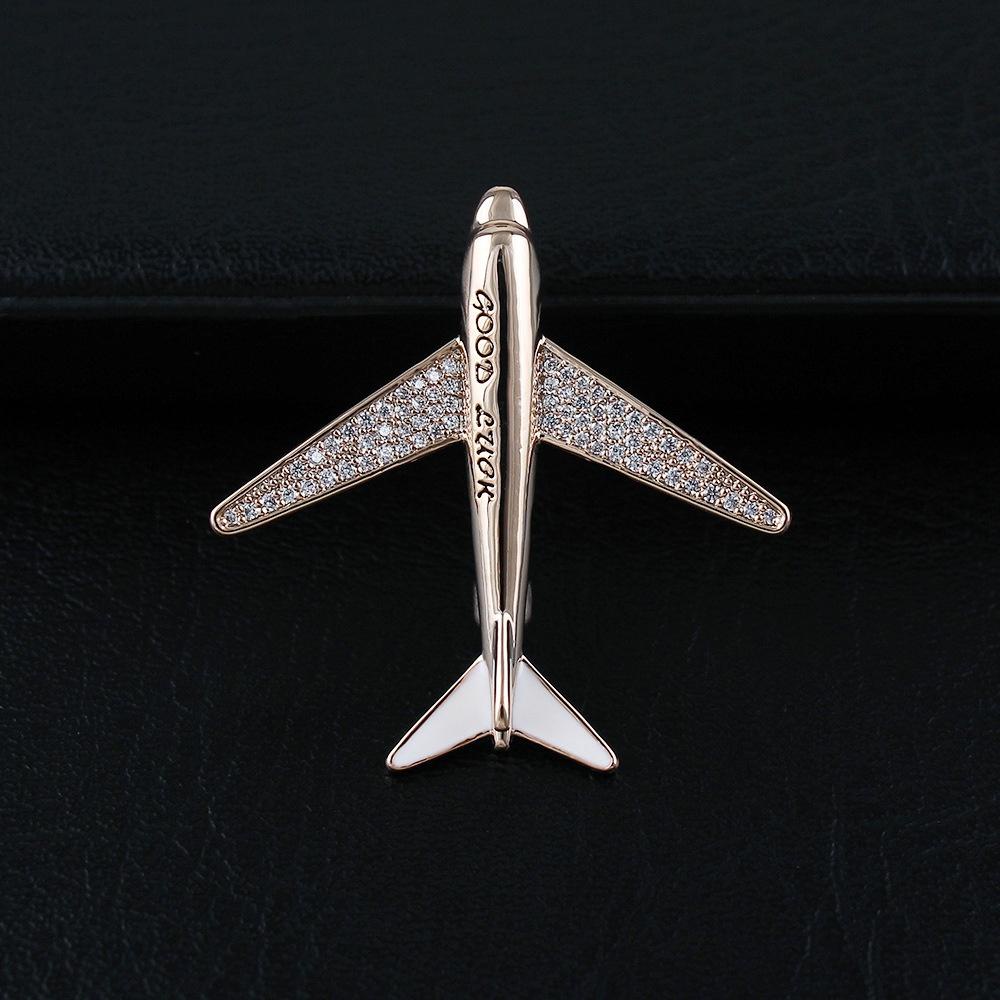 Ghim CàI ÁO HìNh MáY Bay ĐíNh Zircon ThờI Trang Cho Nam