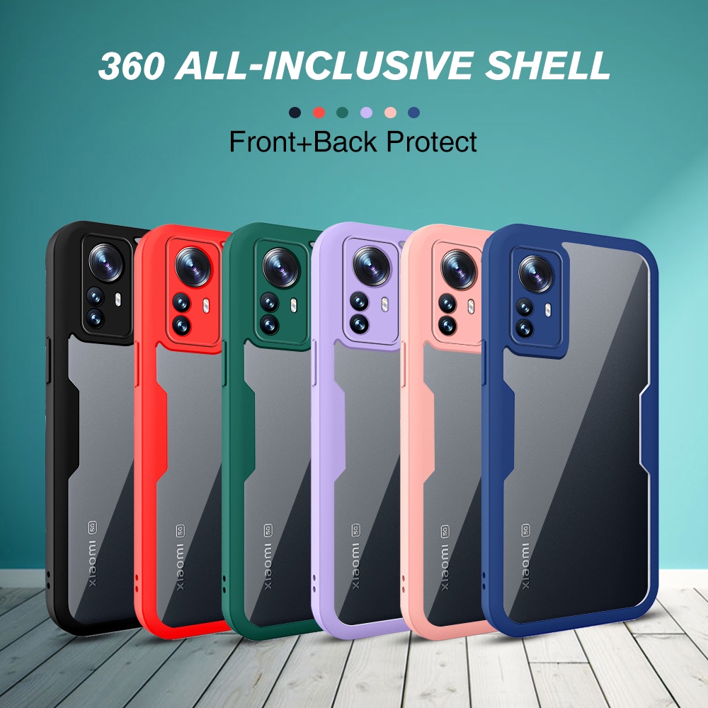 4TH 360° Double-Side Anti-Fall Protect Shell Front+Back Shockproof Case For xiaomi 13T 12T 11t mi13T pro mi13tpro
