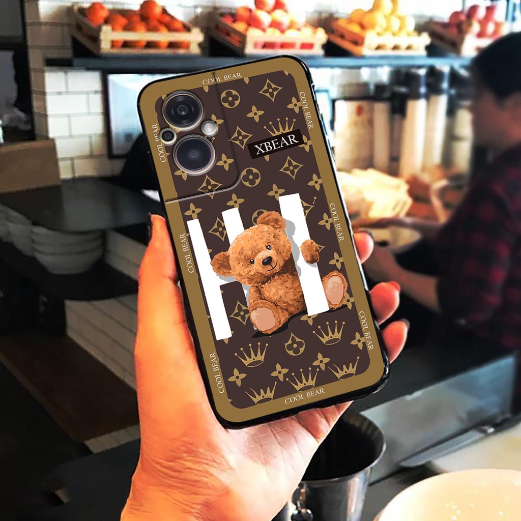 Ốp lưng Oppo RENO 8Z 5G - Bảo vệ camera in hình cao cấp mẫu kẻ caro,mikenbe@r siêu hot